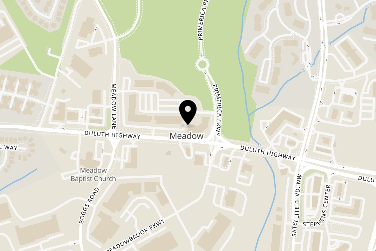 Map showing the location of White Windmill Bakery & Cafe Duluth (Duluth Highway) on 2200 Duluth Hwy Ste 108 in Duluth